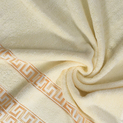 Cream Greek Key - Jacquard Bath Towel