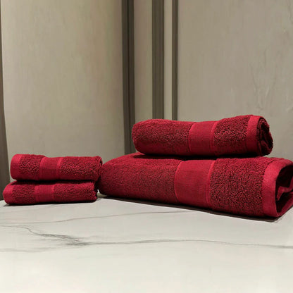 Cotton Bath towel  red