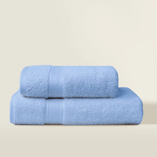 Luxury Cotton Towels - Sky Blue