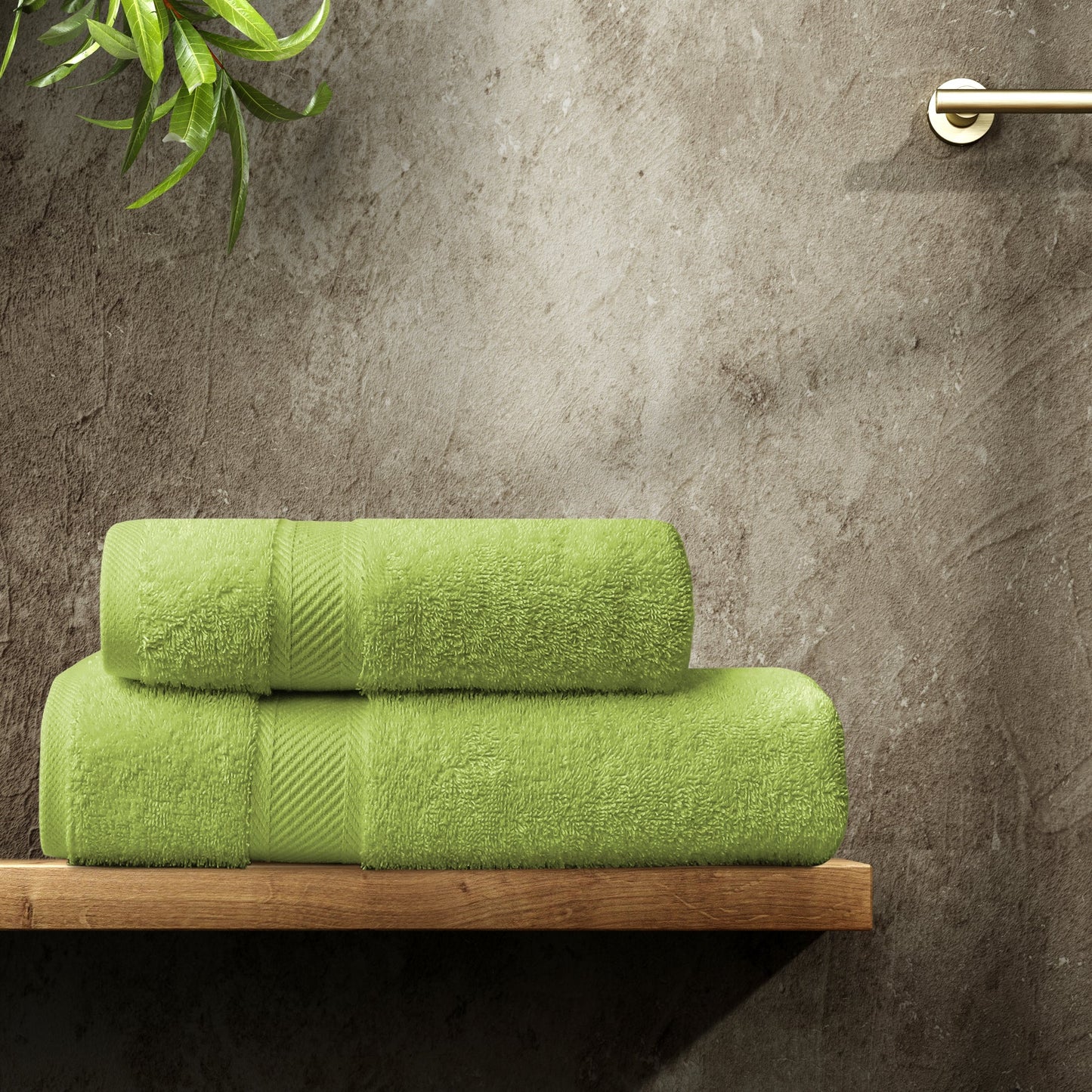 Luxury Cotton Towels - Lime